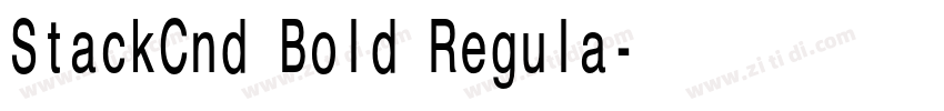 StackCnd Bold Regula字体转换